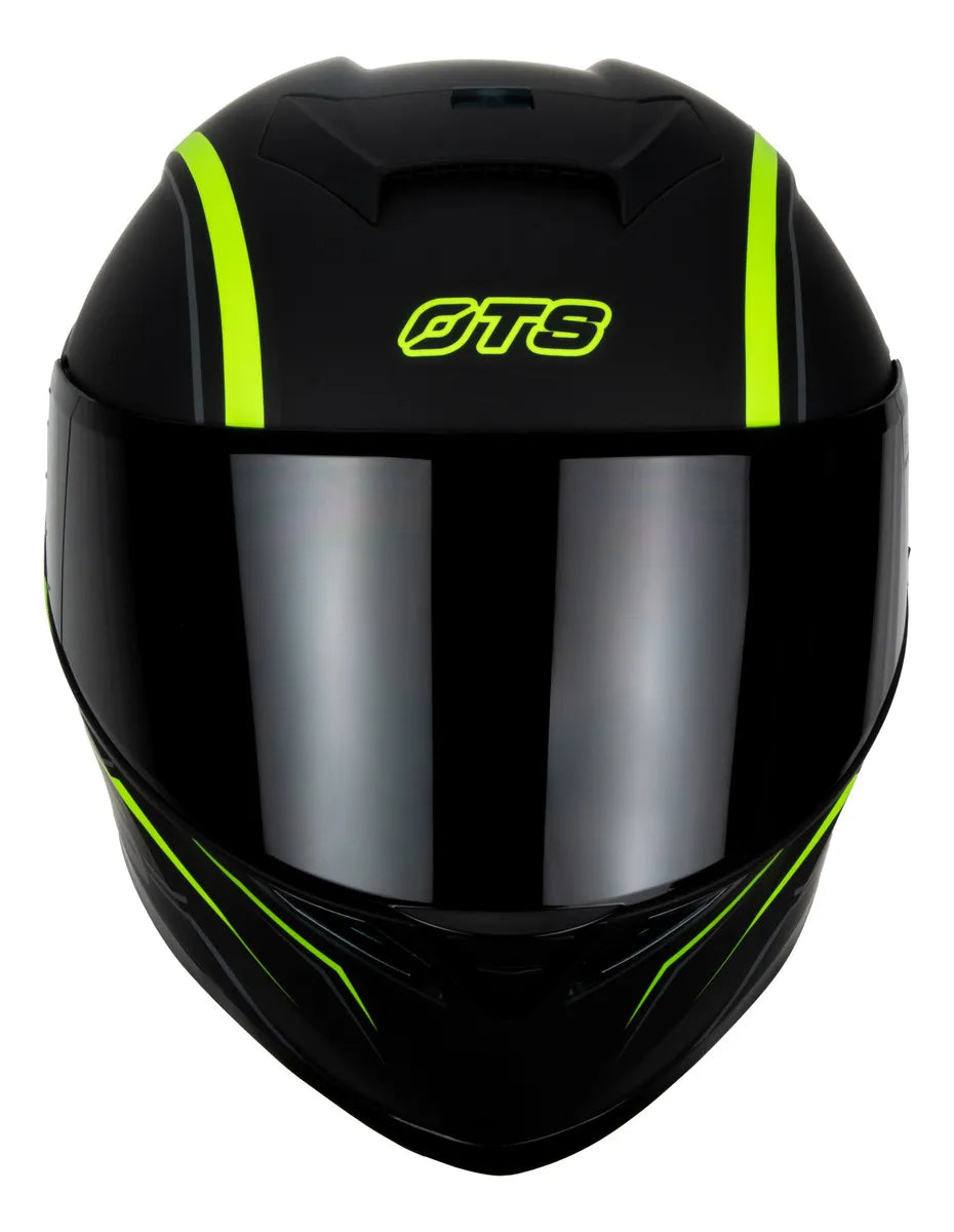 CASCO INTEGRAL HAX OTS SPRINGER NEGRO VERDE MATE