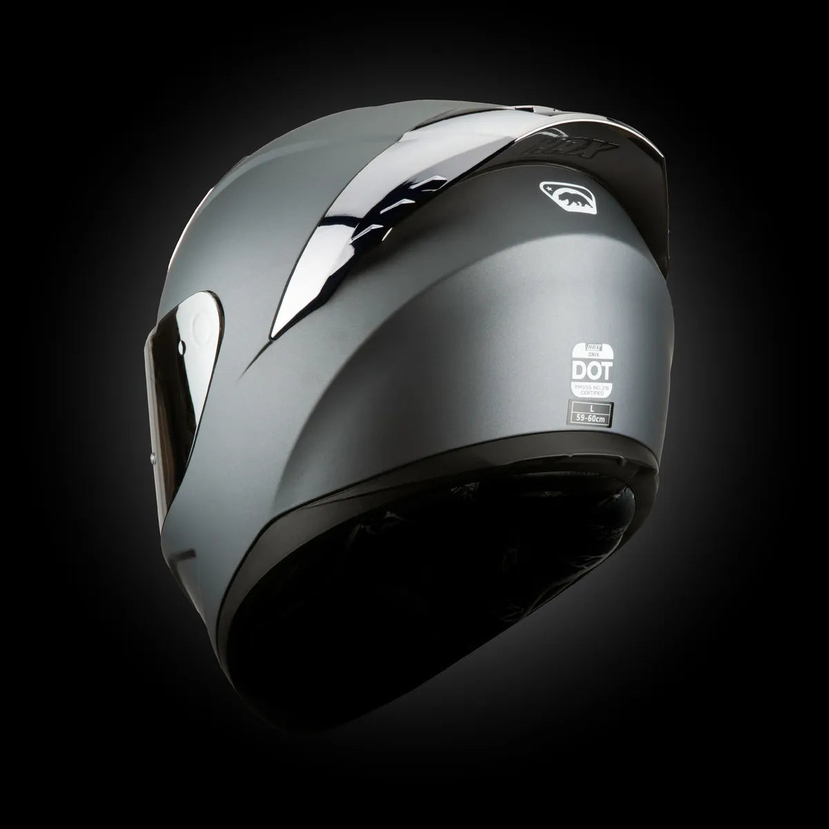 CASCO INTEGRAL HAX ONIX SOLID GRIS MATE