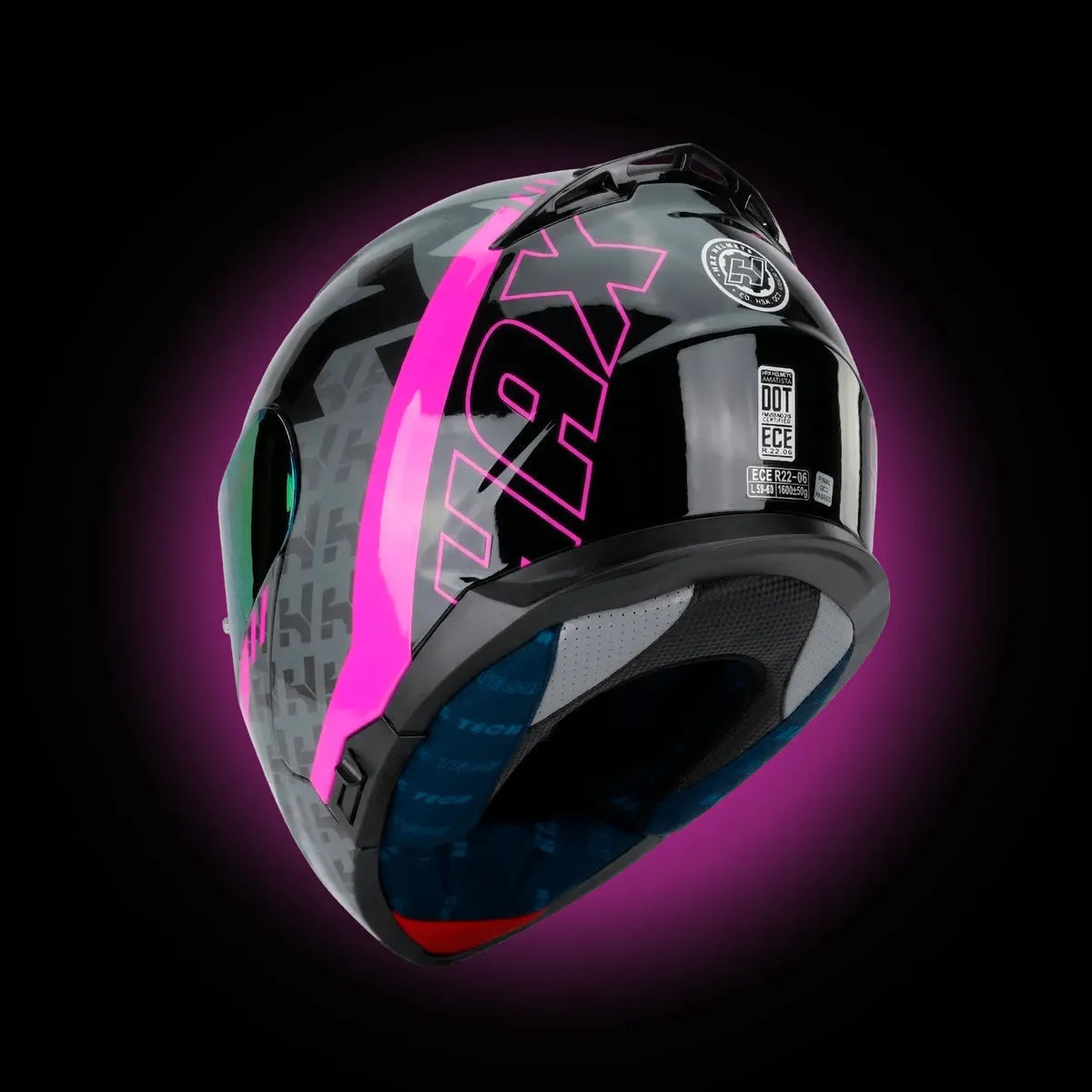 CASCO HAX ABATIBLE AMATISTA WIND ROSA BRILLOSO