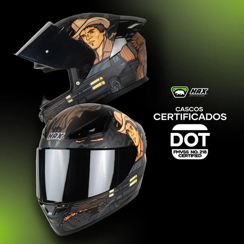 CASCO INTEGRAL HAX BANDIDOS MATE