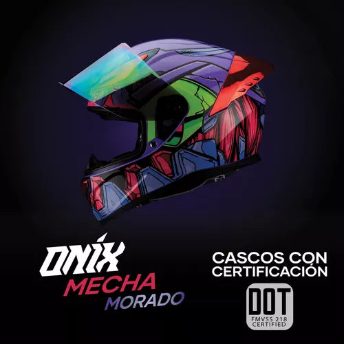 CASCO INTEGRAL HAX ONIX MONSTER VERDE BRILLOSO