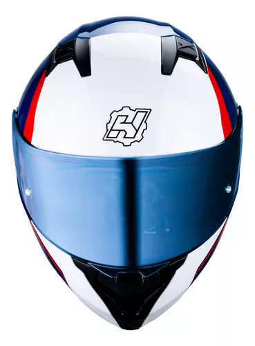 CASCO ABATIBLE HAX AMATISTA WIND BLANCO BRILLOSO