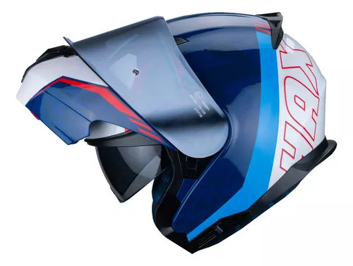 CASCO ABATIBLE HAX AMATISTA WIND BLANCO BRILLOSO