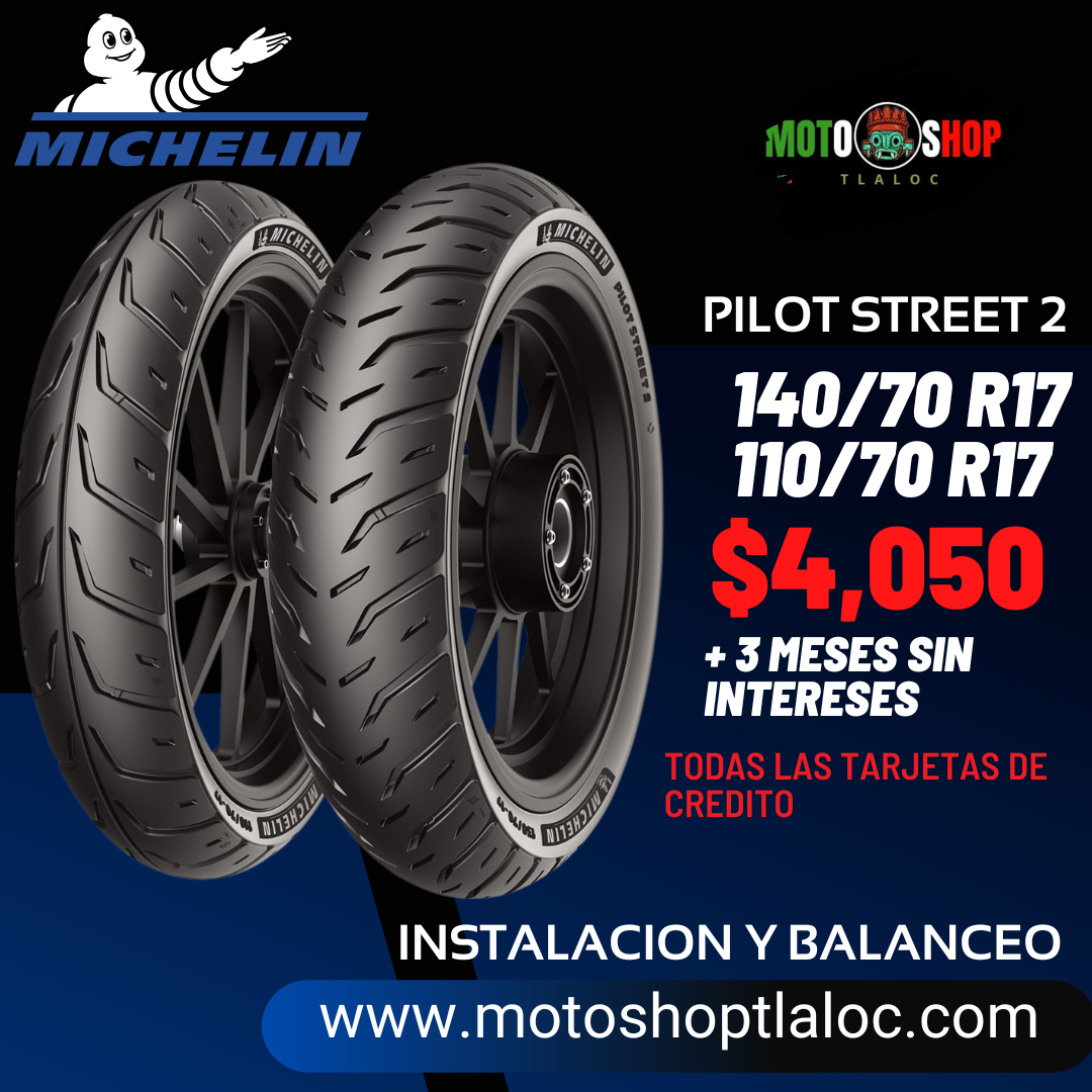 MICHELIN PILOT STREET 2 140/70 R17 Y 110/70 R17