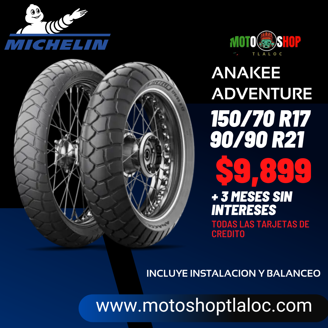 MICHELIN ANAKEE ADVENTURE 150/70 R17 M/C 68V Y 90/90 R21 TL/TT 54V