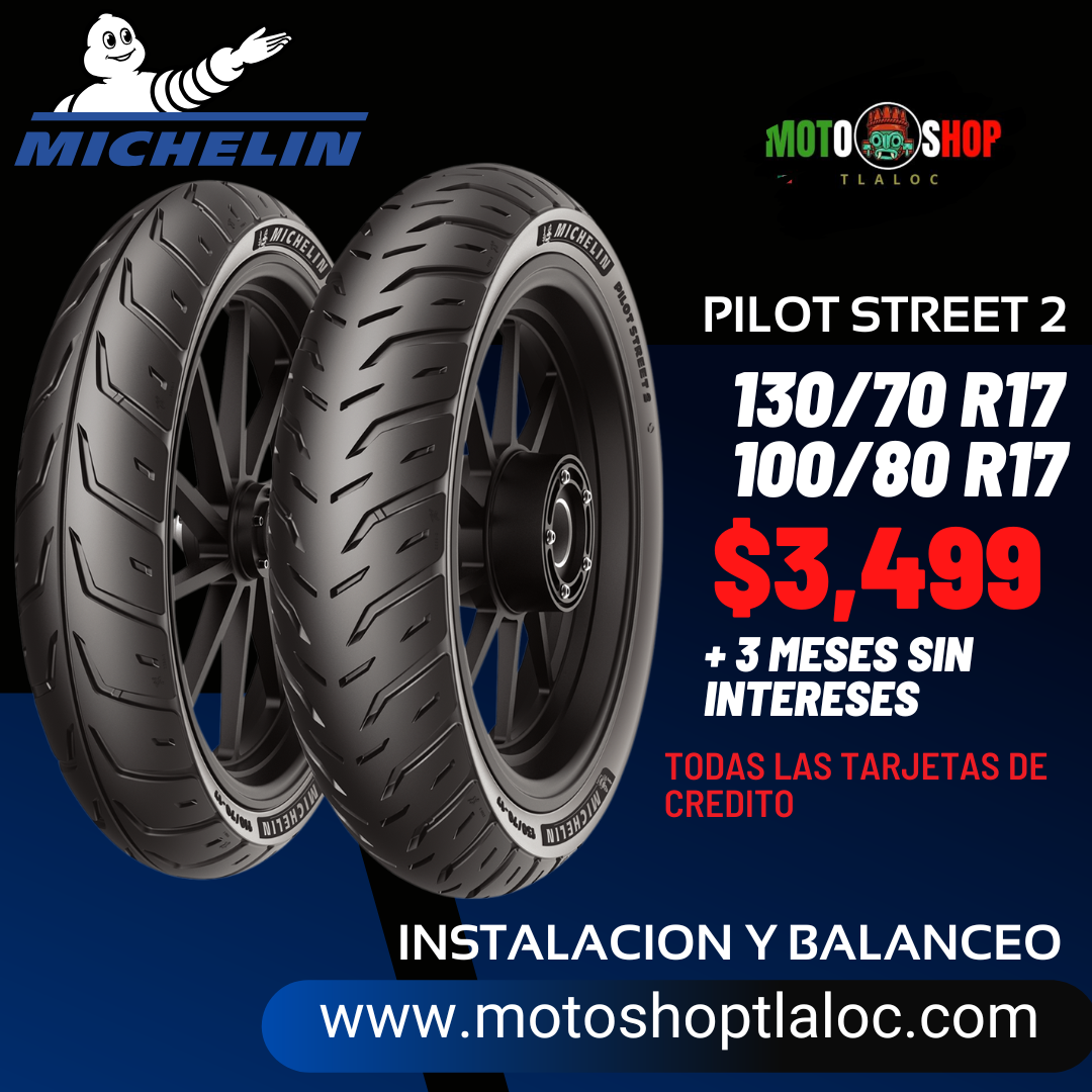 MICHELIN PILOT STREET 2 130/70 R17 Y 100/80 R17