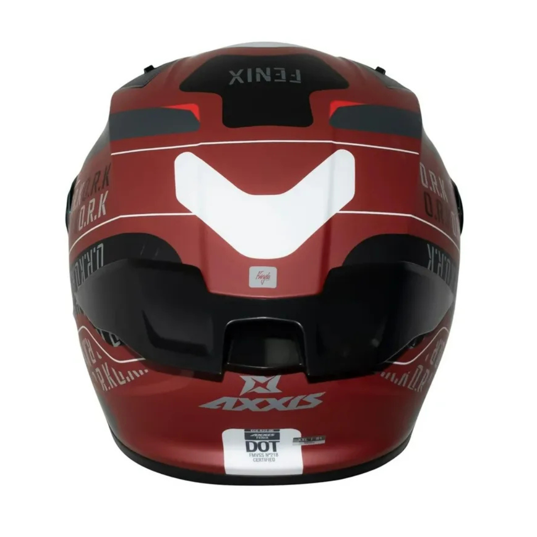 CASCO INTEGRAL AXXIS FENIX ORK C5 ROJO MATE