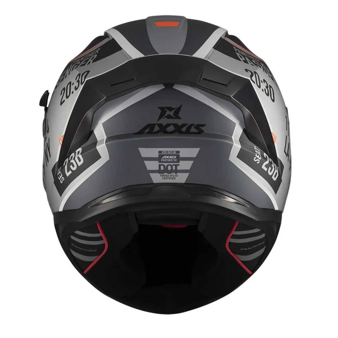 CASCO INTEGRAL AXXIS PANTHER PASSENGERA1 NEGRO GRIS MATE