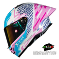 CASCO XTRONG XTR352 R1 STRIKER ROSADO BRILLOSO