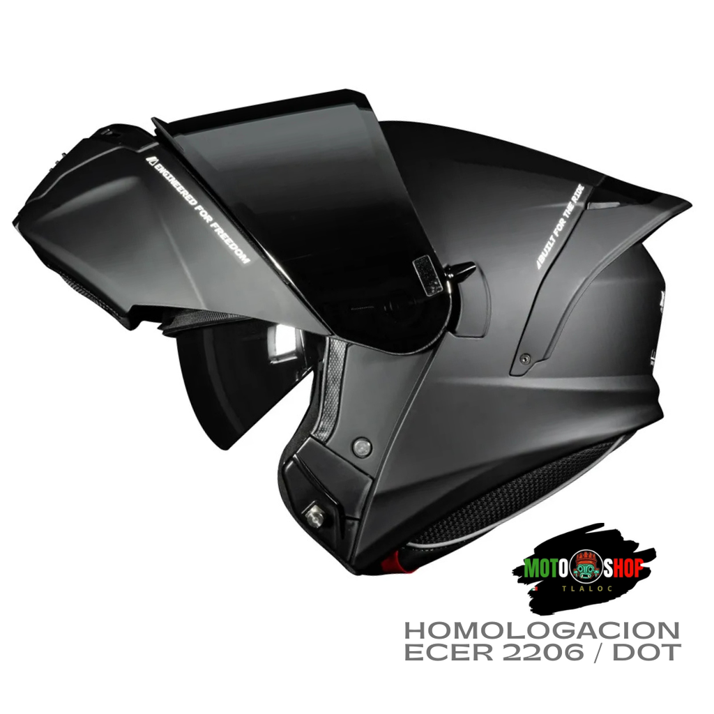 CASCO ABATIBLE XTRONG XTR-128 PHANTOM NEGRO MATE