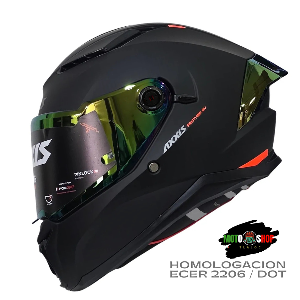 CASCO INTEGRAL AXXIS PANTHER SOLID NEGRO MATE