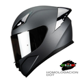 CASCO INTEGRAL HAX ONIX SOLID GRIS MATE