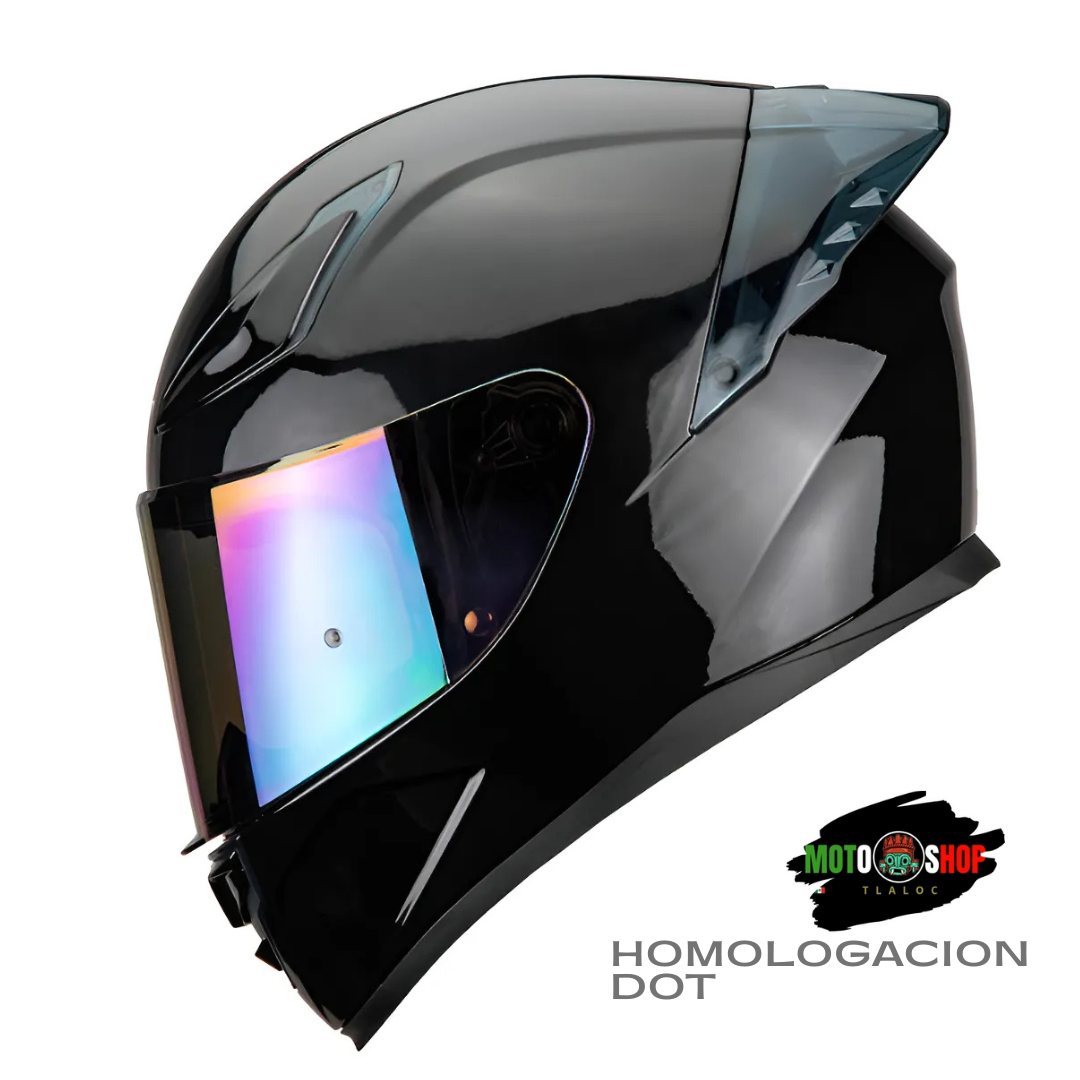 CASCO INTEGRAL HAX ONIX SOLID AURORA BRILLOSO