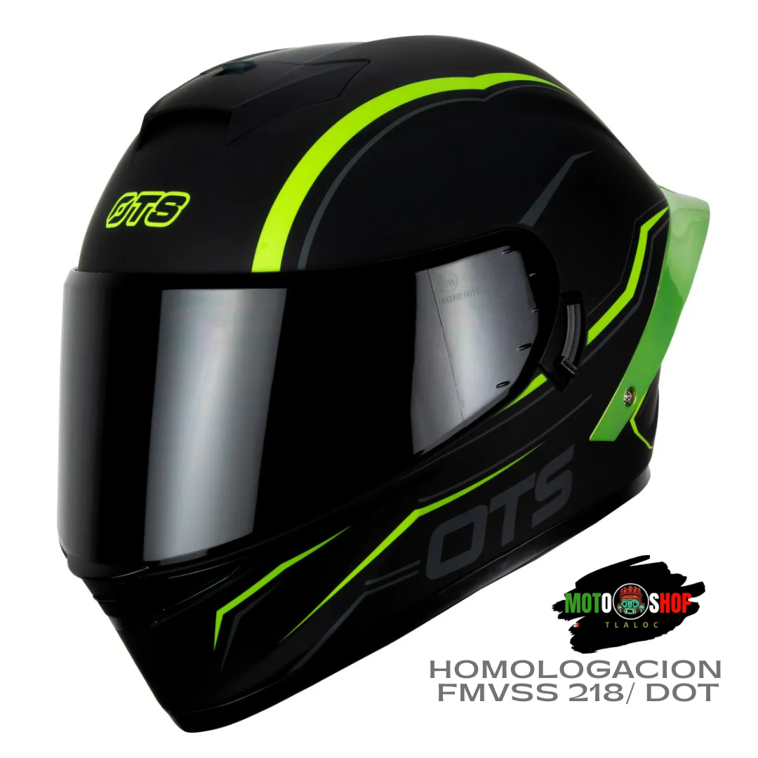 CASCO INTEGRAL HAX OTS SPRINGER NEGRO VERDE MATE
