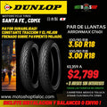 LLANTAS DUNLOP ARROWMAX GT601 3.50 R18 Y 3.00 R18  (100/90 Y 100/80)