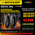 LLANTAS DUNLOP ARROWMAX GT601 120/70 R17 Y 100/80 R17