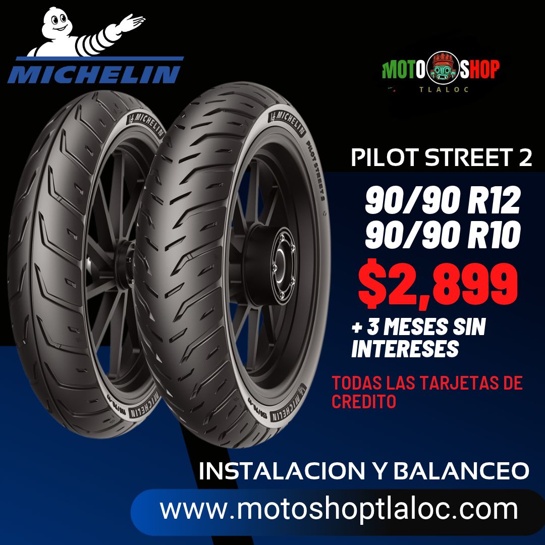 MICHELIN PILOT STREET 2 90/90 R12 Y 90/90 R10