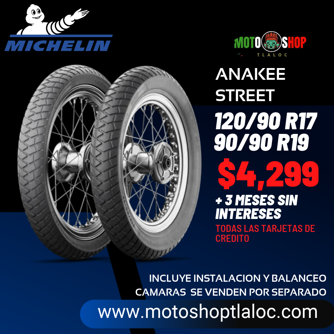 MICHELIN ANAKEE STREET 120/90 R17 Y 90/90 R19