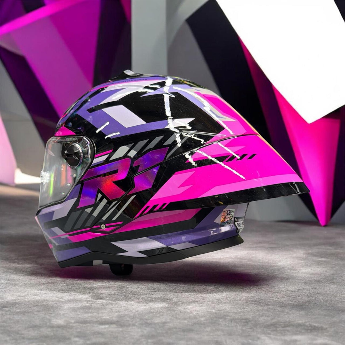 CASCO XTRONG INTEGRAL XTR352 R1 HYPERLAP MORADO BRILLOSO