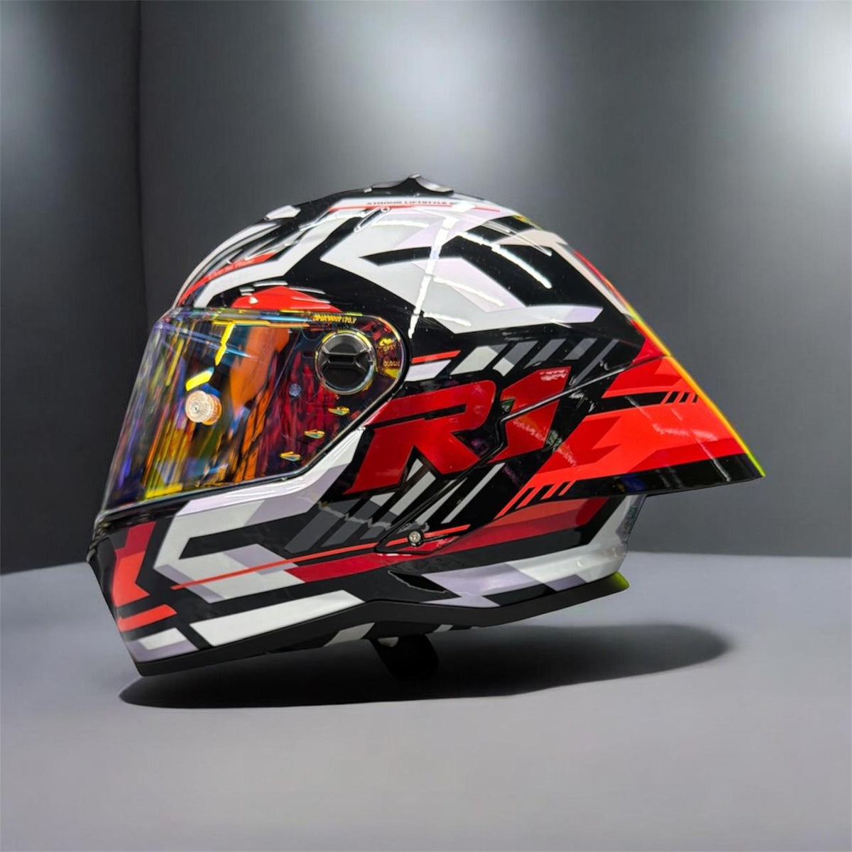 CASCO XTRONG INTEGRAL XTR352 R1 HYPERLAP ROJO /NARANJA BRILLOSO
