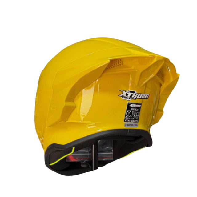 CASCO INTEGRAL XTRONG XTR-820 SOLID AMARILLO BRILLANTE