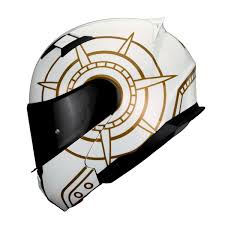 CASCO HAX ABATIBLE AMATISTA TONATIUH BLANCO BRILLOSO