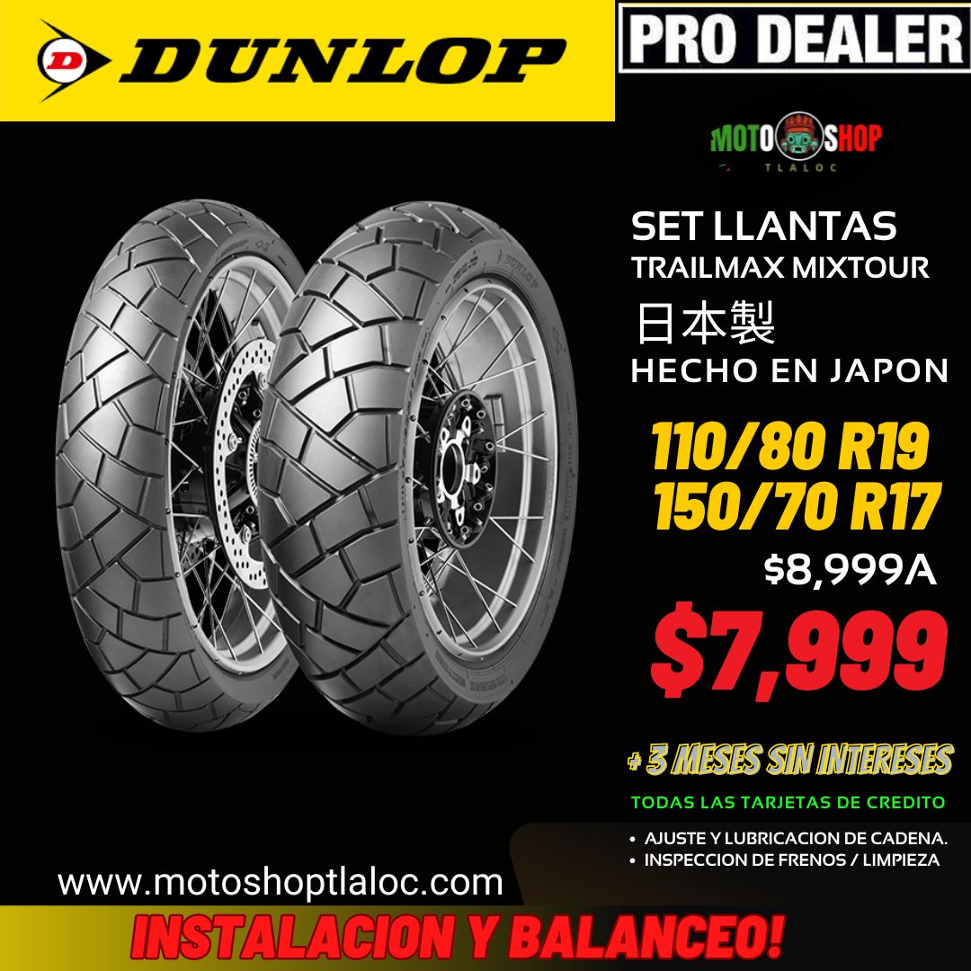 DUNLOP TRAILMAX MIXTOUR 100/80 R17 Y 150/70 R17
