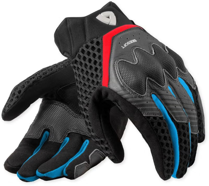 GUANTES REVIT VELOZ ROJO AZUL